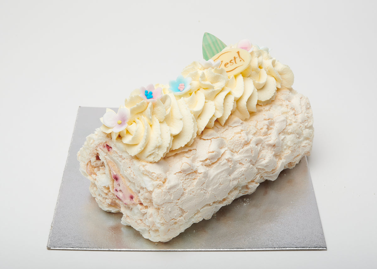 Raspberry Meringue Roulade